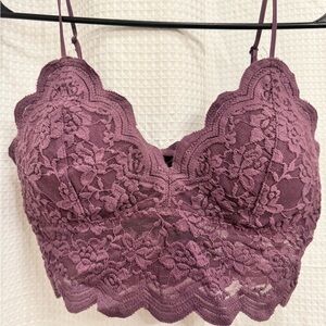 Lace Bralette in Purple